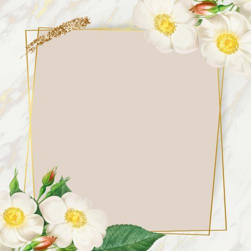Floral frame design mockup - 2227938