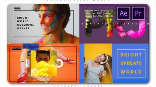 Videohive - Bright Upbeat World Colorful Opener