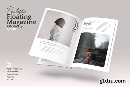 Magazine Mockup V01 Floating