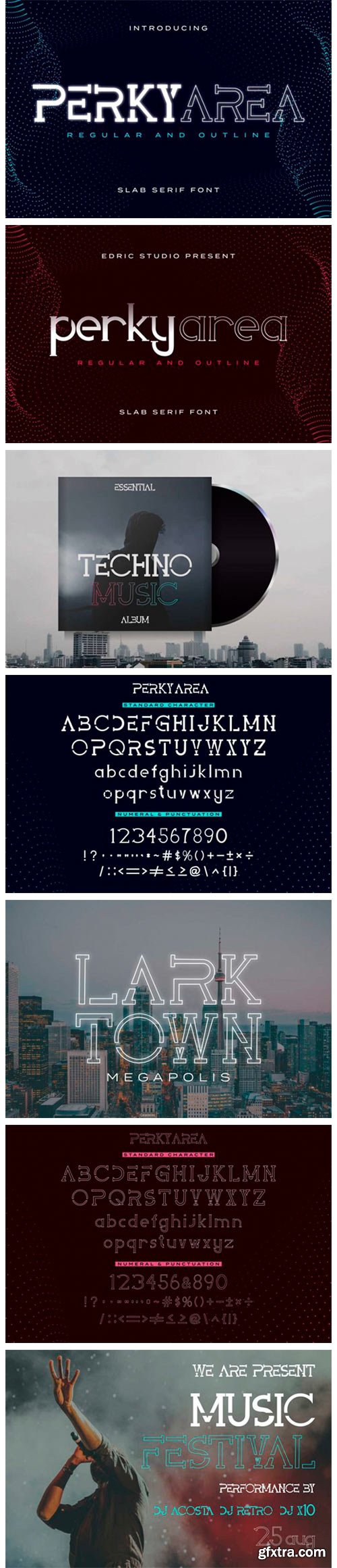 Perky Area Font