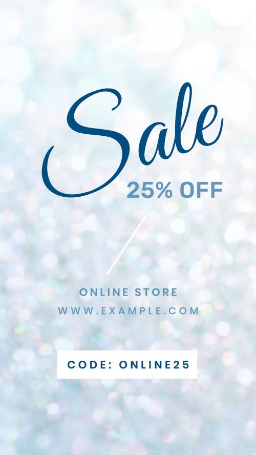 Sale 25% off advertisement psd template - 2280329