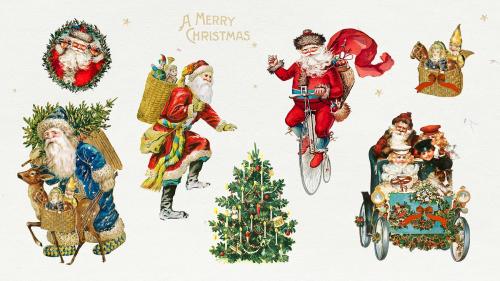 Christmas sticker set illustration - 1232959