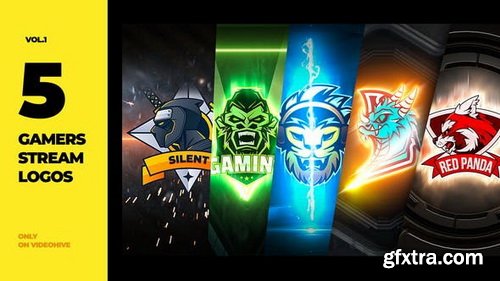 Videohive - 5 Gamers Stream Logos - 27849621