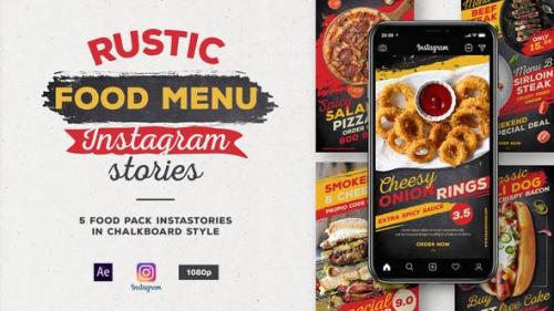 Videohive - Rustic Food Menu Instagram Stories