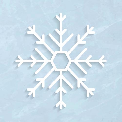 Christmas snowflake social ads template illustration - 1234029