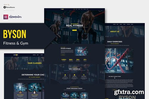 ThemeForest - Byson v1.0 - Fitness & Gym Elementor Template Kit - 27899222