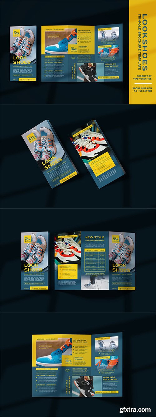 Footwear and fashion Trifold Brochure