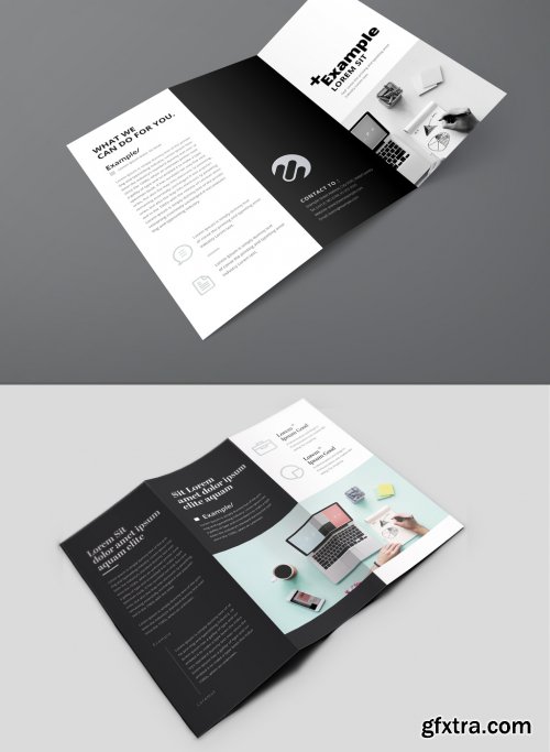 Creative Minimal Trifold Brochure Layout 361438993