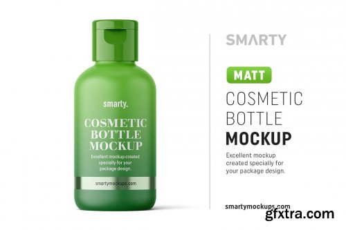 CreativeMarket - Matt cosmetic bottle mockup 4824474