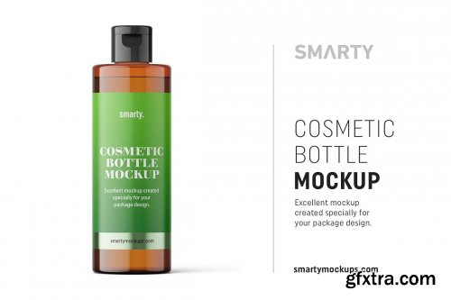 CreativeMarket - Amber bottle mockup 4824203