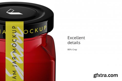 CreativeMarket - Jar Jam Mockup (high-angle) #5 4825400