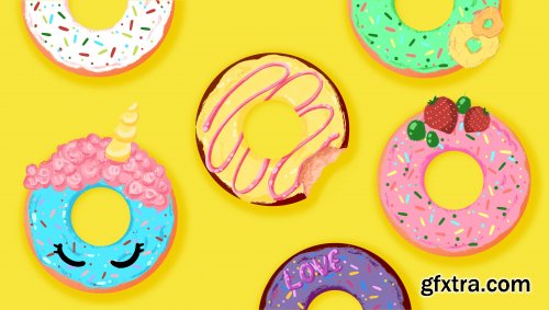  Intro to Illustration in Procreate: Dreamy Donuts in 4 Easy Steps