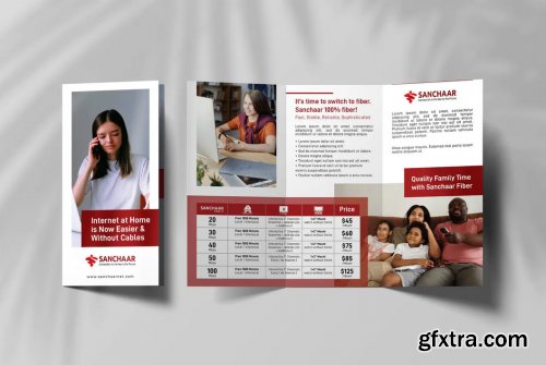 Internet Provider Promotional Trifold Brochure