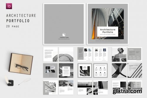 CreativeMarket - Square Portfolio Magazine 5141854