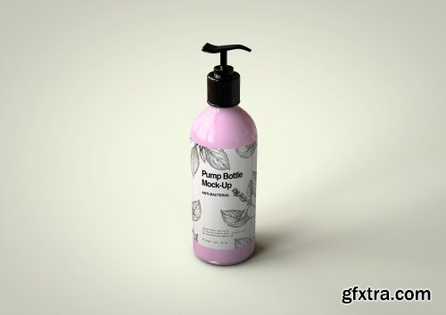 CreativeMarket - Plastic Pump Bottle Mock-Up 4823852