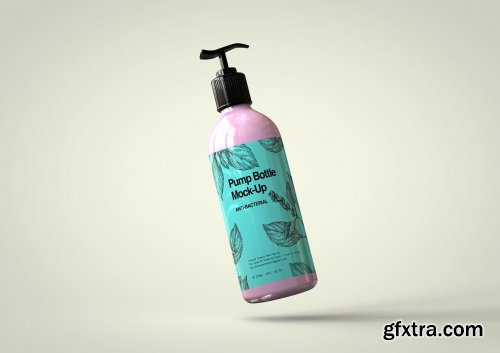 CreativeMarket - Plastic Pump Bottle Mock-Up 4823852