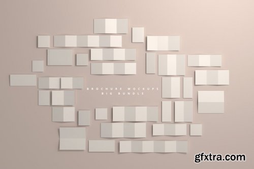 CreativeMarket - 165 Brochure Mockups Big Bundle 4812293