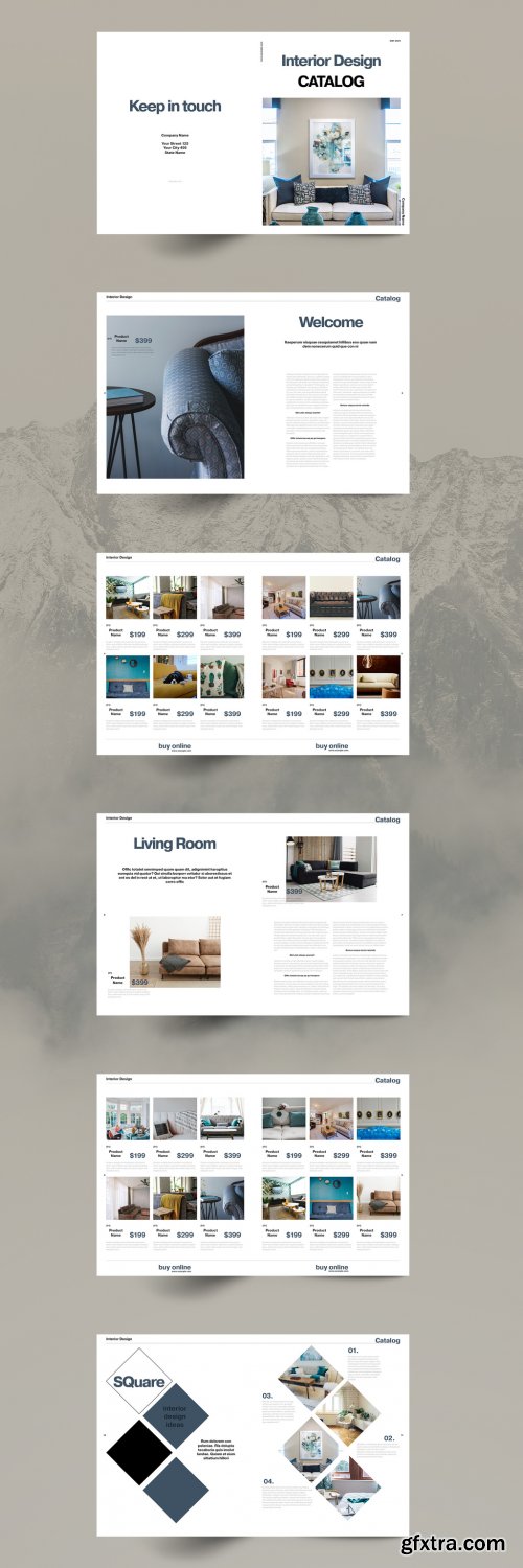 CreativeMarket - Interior Design Catalog Layout 5150669