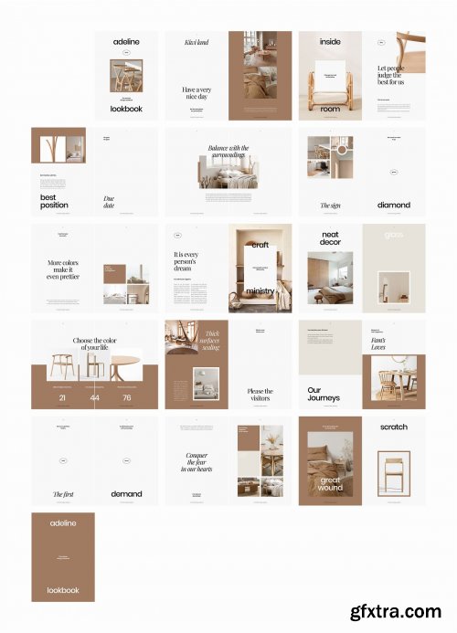 CreativeMarket - ADELINE Interior Design Lookbook 5051336