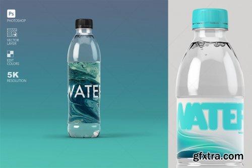 CreativeMarket - Modern Water Bottle Mockup 4578812