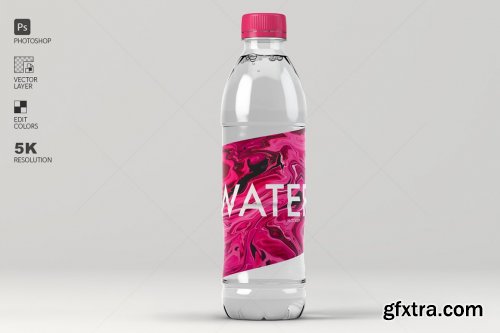 CreativeMarket - Modern Water Bottle Mockup 4578812