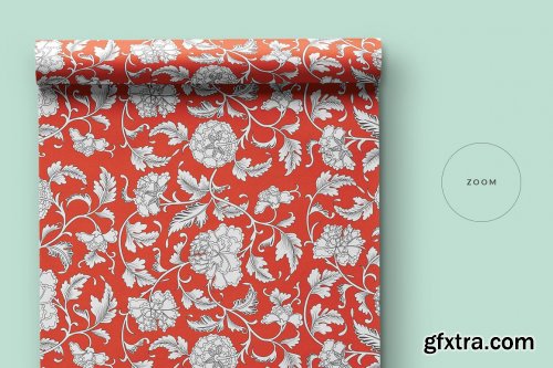 CreativeMarket - Top View Wrapping Paper Roll Mockup 4476026