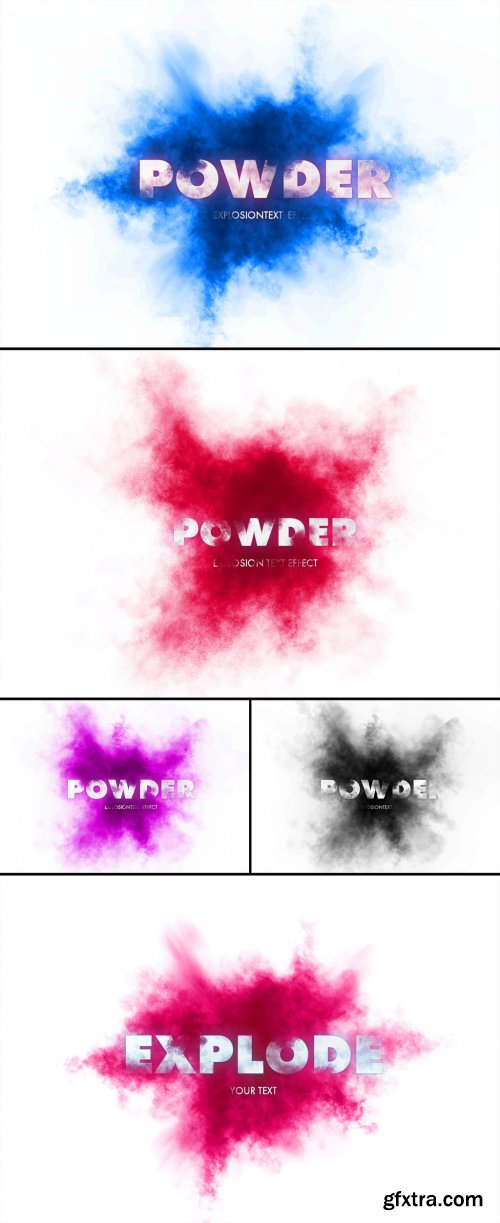 Powder Explosion Text Effect 362994323