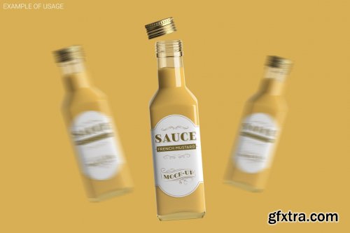 CreativeMarket - Sauce Bottle Mockup 4825815