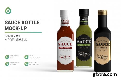 CreativeMarket - Sauce Bottle Mockup 4825815