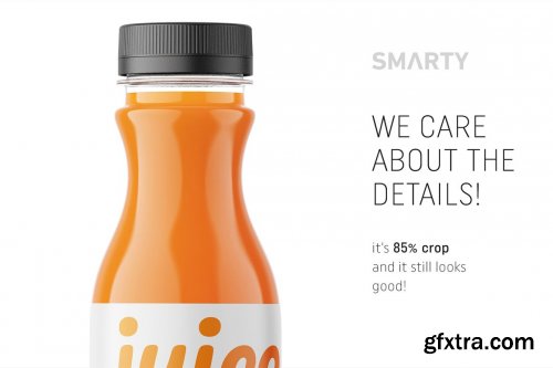 CreativeMarket - Carrot juice bottle mockup 4825987