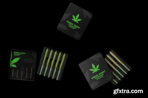 Download Creativemarket Weed Joint Packaging Mockup 4826343 Gfxtra