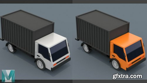 Gumroad - Stylized Low Poly Truck - Maya 2020 