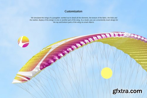 CreativeMarket - Paraglider Mockups Set 5151237