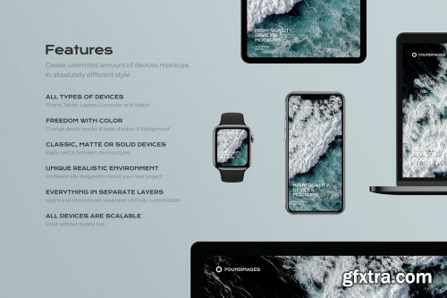 CreativeMarket - Device Scene Creator Bundle Phone 4697477