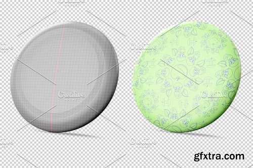 CreativeMarket - Plastic Frisbee Mockup 4911234