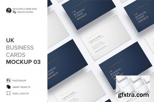 CreativeMarket - UK Business Cards Mockup 03 5159044