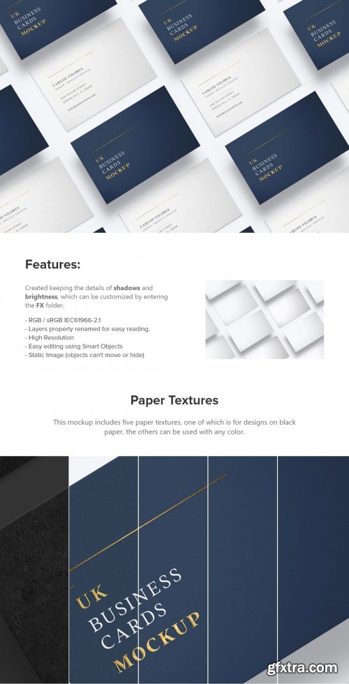 CreativeMarket - UK Business Cards Mockup 03 5159044