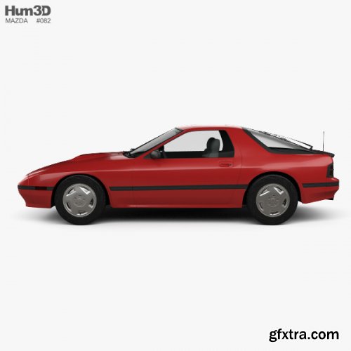 Mazda RX-7 coupe 1985 3D model