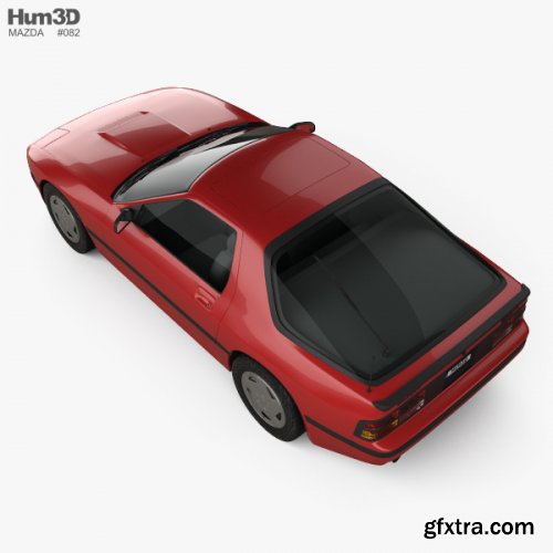 Mazda RX-7 coupe 1985 3D model