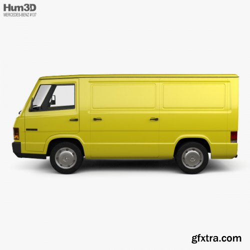 Mercedes-Benz MB100 Panel Van 1988 3D model