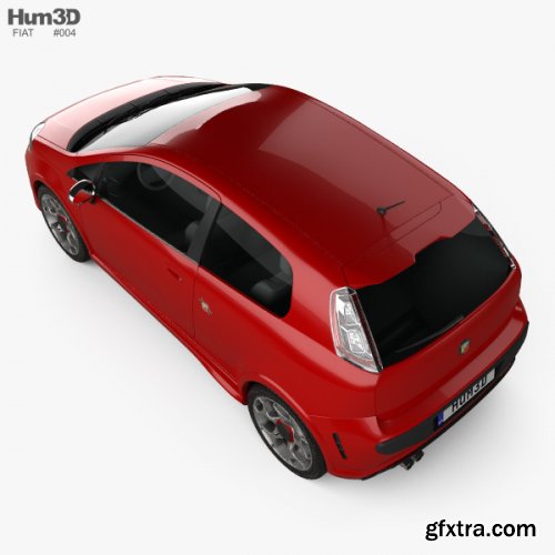 Fiat Punto Evo Abarth 2011 3D model