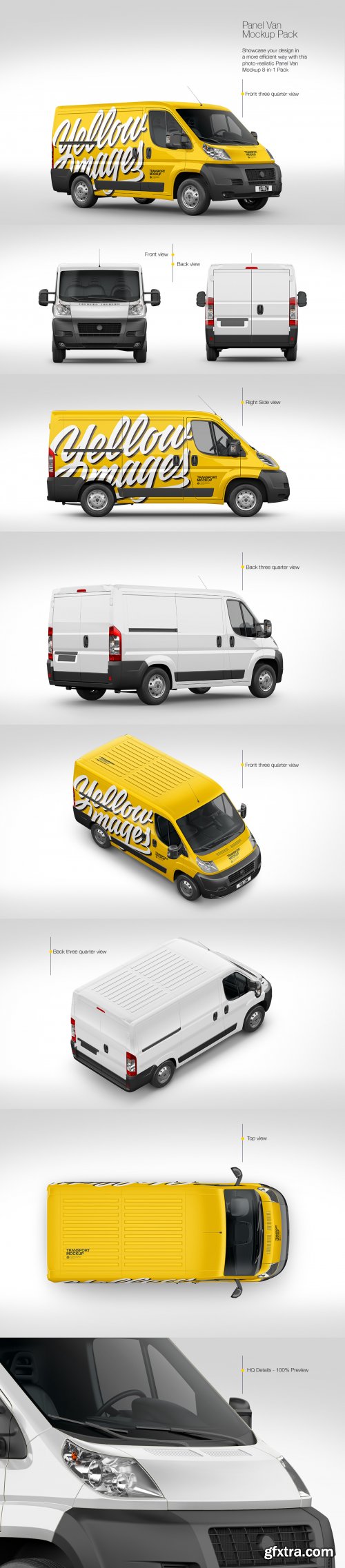 Panel Van Mockup Pack