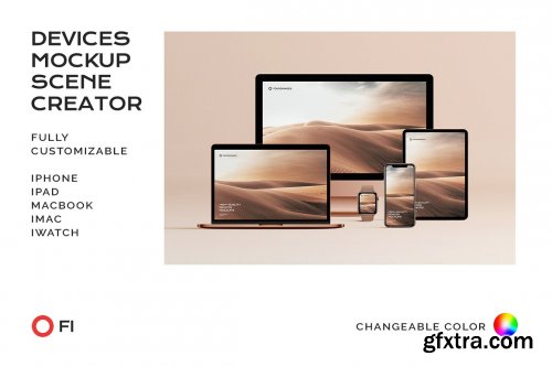 CreativeMarket - Device Scene Creator Bundle Phone 4697608