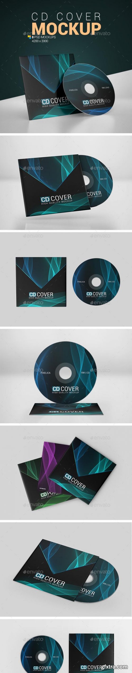 GraphicRiver - CD Cover Mockup 24721076