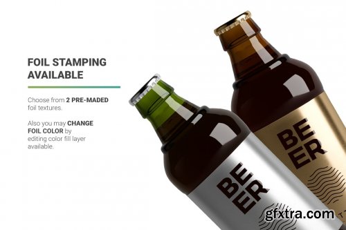 CreativeMarket - Beer Bottle Mockup 5027001