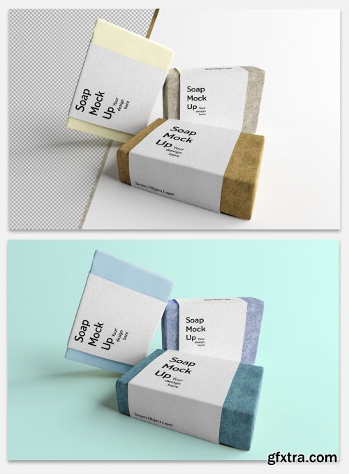 Mockup Of Soap Cosmetic Bar Packaging GFxtra