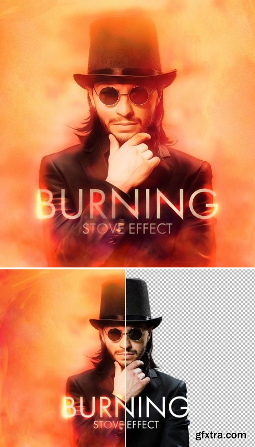 Hot Fire Effect Mockup 364786619