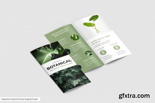 Bi-fold flyer mokup