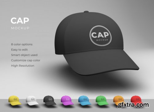 Baseball cap mockup design