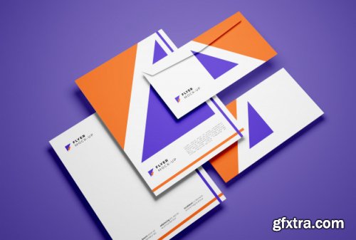 Envelope and flyer mockup